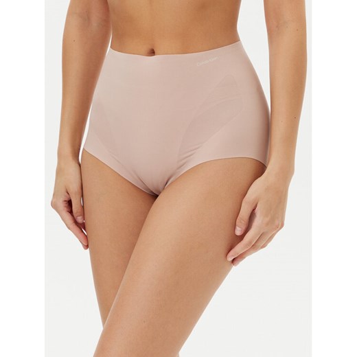 Calvin Klein Underwear Bielizna modelująca dolna LV00QF8173 Beżowy ze sklepu MODIVO w kategorii Bielizna wyszczuplająca - zdjęcie 183737297