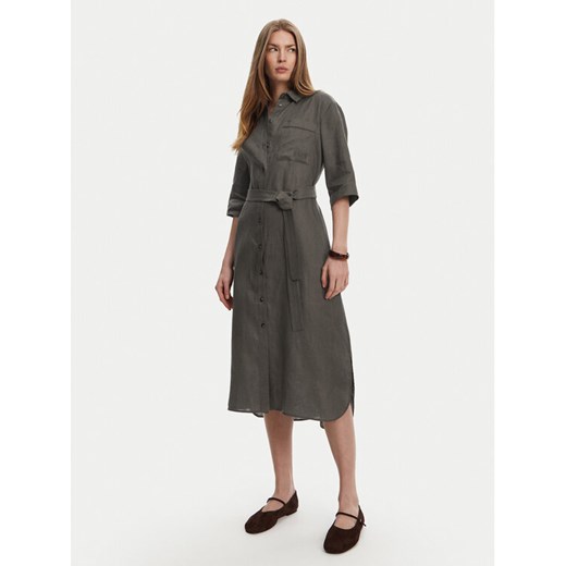 Max Mara Sukienka koszulowa Salute 2516221028 Zielony Regular Fit ze sklepu MODIVO w kategorii Sukienki - zdjęcie 183737298