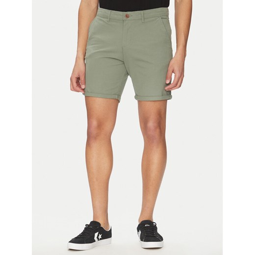 Jack&Jones Szorty materiałowe Marco 12269494 Zielony Regular Fit ze sklepu MODIVO w kategorii Spodenki męskie - zdjęcie 183737305