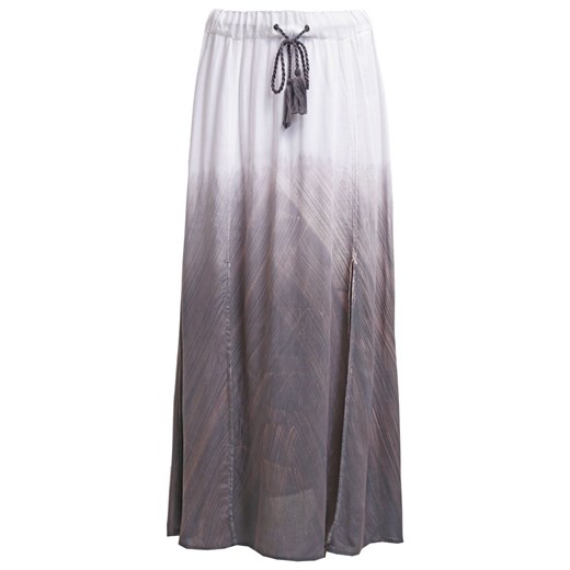Cream SUSANNAH Długa spódnica optical white zalando szary abstrakcyjne wzory