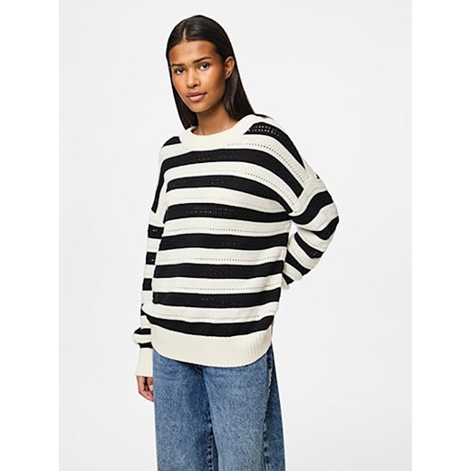 Pieces Sweter w kolorze czarno-białym ze sklepu Limango Polska w kategorii Swetry damskie - zdjęcie 183739199