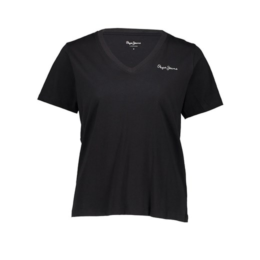 Pepe Jeans Koszulka w kolorze czarnym ze sklepu Limango Polska w kategorii Bluzki damskie - zdjęcie 183739508