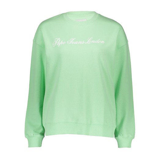 Pepe Jeans Bluza w kolorze zielonym ze sklepu Limango Polska w kategorii Bluzy damskie - zdjęcie 183739556