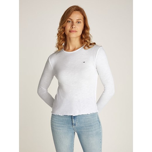 TOMMY JEANS Koszulka w kolorze białym ze sklepu Limango Polska w kategorii Bluzki damskie - zdjęcie 183740087