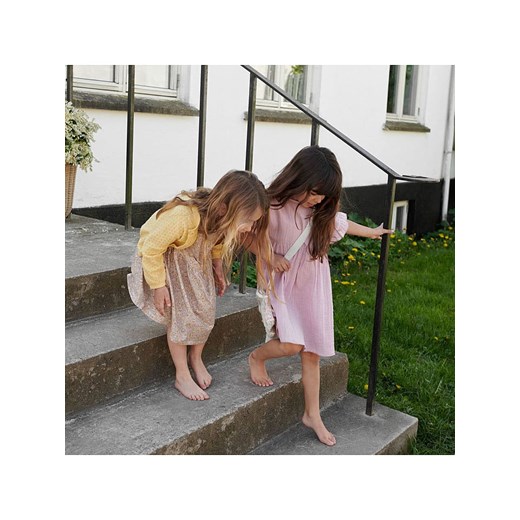 Sukienka dziewczęca beżowa z elastanu 