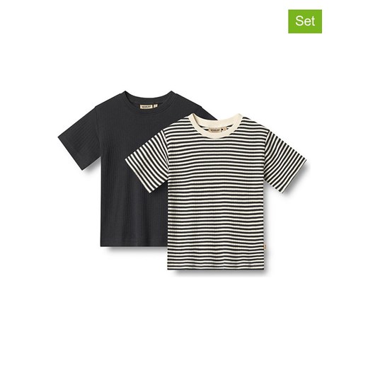 Wheat Koszulki (2 szt.) &quot;Fabian&quot; w kolorze czarno-beżowym ze sklepu Limango Polska w kategorii T-shirty chłopięce - zdjęcie 183740485