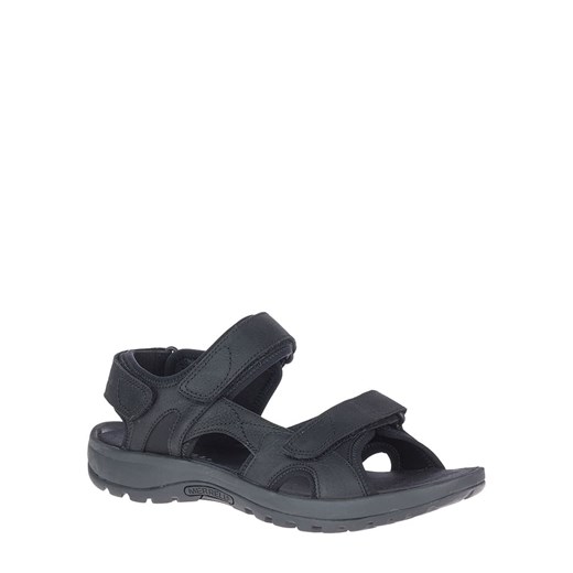 Merrell Skórzane sandały trekkingowe w kolorze czarnym ze sklepu Limango Polska w kategorii Sandały męskie - zdjęcie 183740629
