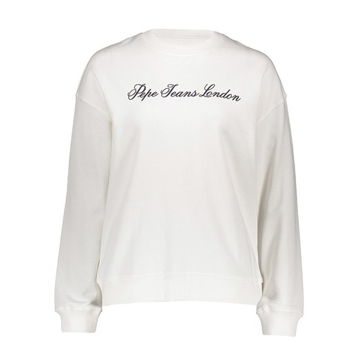 Pepe Jeans Bluza w kolorze białym ze sklepu Limango Polska w kategorii Bluzy damskie - zdjęcie 183741009
