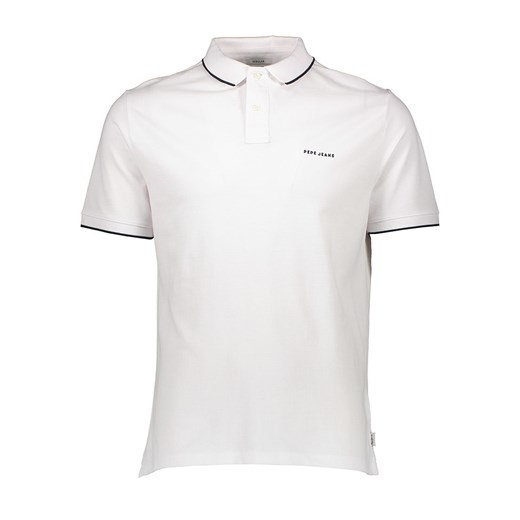 Pepe Jeans Koszulka polo w kolorze białym ze sklepu Limango Polska w kategorii T-shirty męskie - zdjęcie 183741027