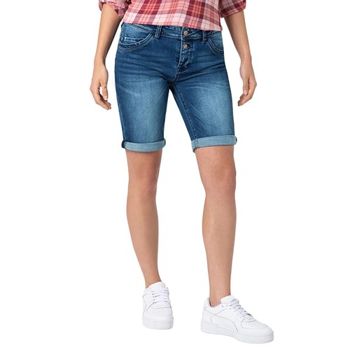 Timezone Szorty dżinsowe - Regular fit - w kolorze niebieskim ze sklepu Limango Polska w kategorii Szorty - zdjęcie 183741159