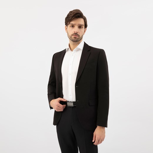 Wojas Czarny Skórzany Pasek Męski Z Elegancką Pełną Klamrą ze sklepu Wojas w kategorii Paski męskie - zdjęcie 183741699