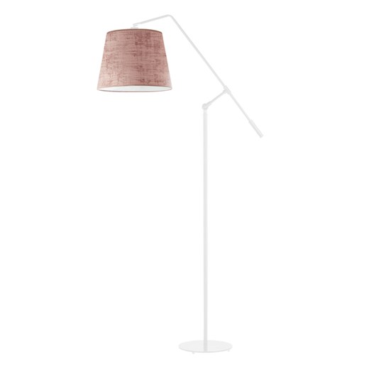 Biała lampa podłogowa FOYA VELUR z regulowanym kloszem ze sklepu Lysne w kategorii Lampy podłogowe - zdjęcie 183742579