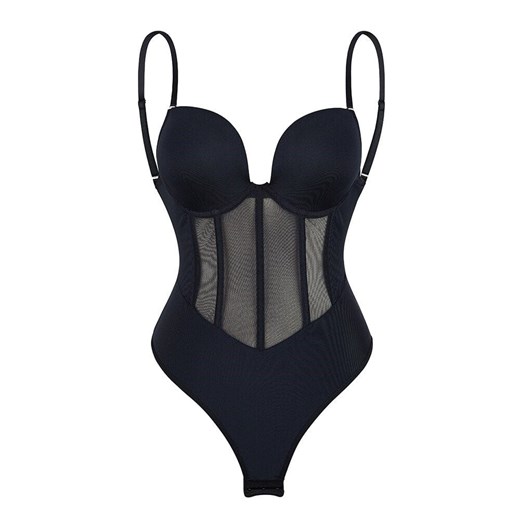 Body modelujące z push up - CZARNY / S ze sklepu Valetta.pl w kategorii Body damskie - zdjęcie 183743089