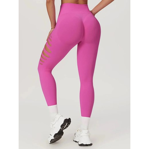 Legginsy sportowe - Różowy / S ze sklepu Valetta.pl w kategorii Spodnie damskie - zdjęcie 183745256