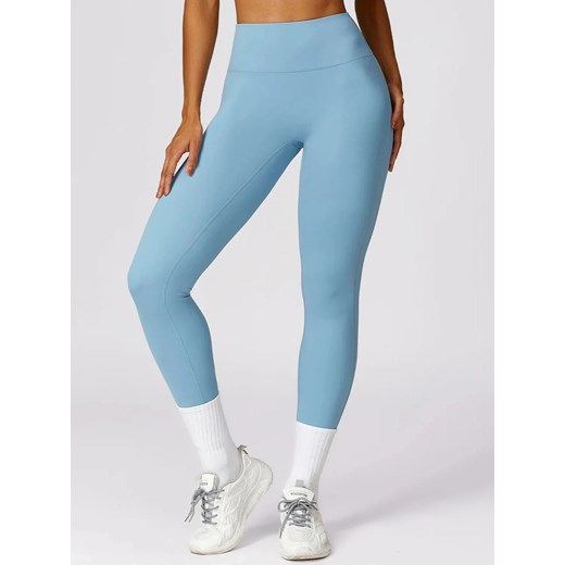 Legginsy sportowe - Jasnoniebieski / S ze sklepu Valetta.pl w kategorii Spodnie damskie - zdjęcie 183745496
