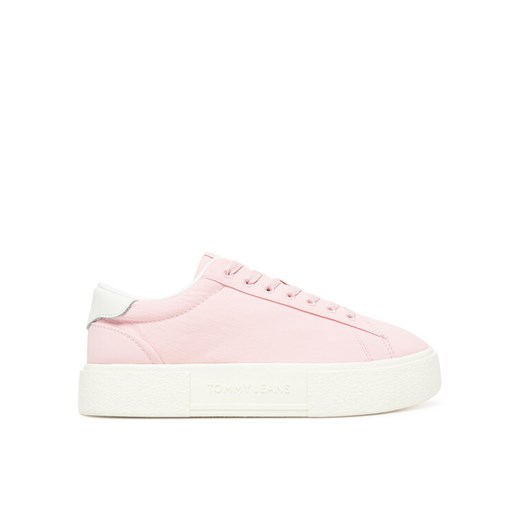 Sneakersy Tommy Jeans Tjw Flatform Sneaker EN0EN02819 Różowy ze sklepu eobuwie.pl w kategorii Buty sportowe damskie - zdjęcie 183747469