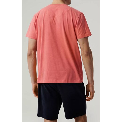 Atlantic bawełniana piżama męska NMP-379-KOR_GRA, Kolor granatowo-koralowy, Rozmiar L, ATLANTIC ze sklepu Intymna w kategorii Piżamy męskie - zdjęcie 183750357