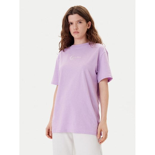 Karl Kani T-Shirt Cherry Print PD00005461 Fioletowy Oversize ze sklepu MODIVO w kategorii Bluzki damskie - zdjęcie 183751369