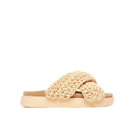 Inuikii Klapki Woven Strap Stones 70104-367 705 Beżowy ze sklepu MODIVO w kategorii Klapki damskie - zdjęcie 183751447