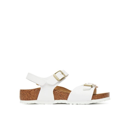 Birkenstock Sandały Rio Flowers As Kids 1029561 S Biały ze sklepu MODIVO w kategorii Sandały dziecięce - zdjęcie 183751527