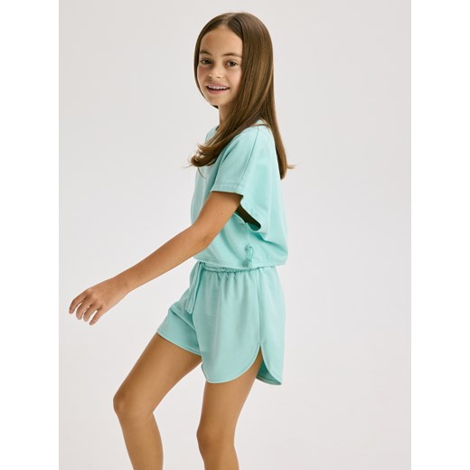 Reserved - Bawełniany komplet - jasnoturkusowy Reserved 128 (7-8 lat) Reserved