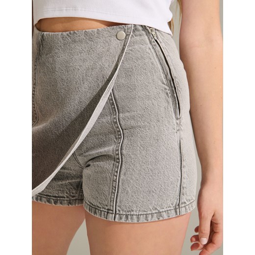 Sinsay - Jeansowe spódnico-spodenki - szary Sinsay 44 Sinsay