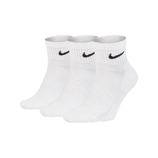 Skarpety treningowe do kostki Nike Everyday Cushioned (3 pary) - Biel ze sklepu Nike poland w kategorii Skarpetki męskie - zdjęcie 183753727
