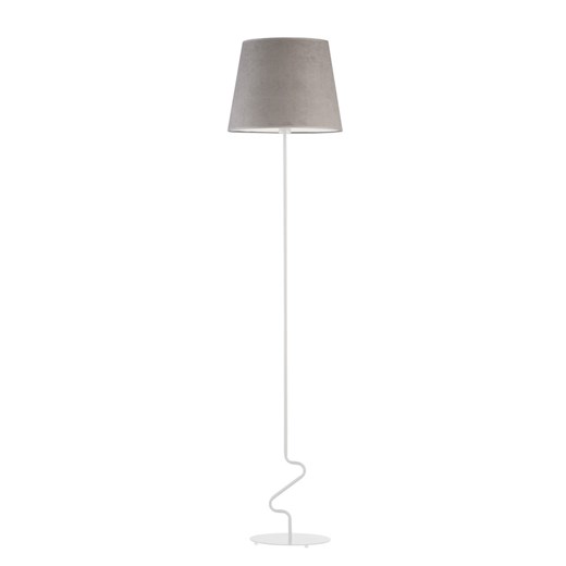 Skandynawska lampa stojąca z szarym abażurem SURAT VELUR ze sklepu Lysne w kategorii Lampy podłogowe - zdjęcie 183754676