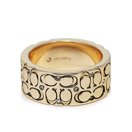 Pierścionek Coach 37341908GLD230 Złoty ze sklepu eobuwie.pl w kategorii Pierścionki - zdjęcie 183757056