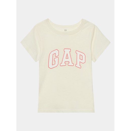 Gap T-Shirt 459909-00 Écru Regular Fit ze sklepu MODIVO w kategorii T-shirty chłopięce - zdjęcie 183757346