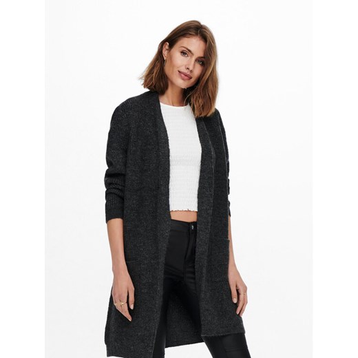 ONLY Kardigan 15179815 Szary Regular Fit ze sklepu MODIVO w kategorii Swetry damskie - zdjęcie 183757367