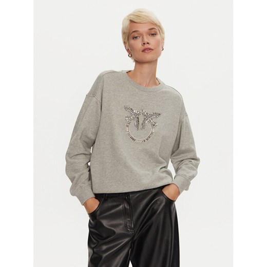 PINKO Bluza Nelly 100534 A24F Szary Regular Fit ze sklepu MODIVO w kategorii Bluzy damskie - zdjęcie 183758765