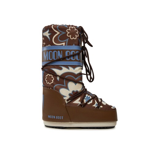 Moon Boot Śniegowce Mb Icon Flower 80D1402940 Brązowy ze sklepu MODIVO w kategorii Śniegowce damskie - zdjęcie 183758828