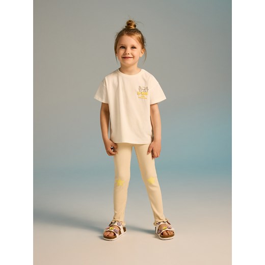 Reserved - T-shirt z wypukłym nadrukiem - złamana biel Reserved 5-2 lata) Reserved