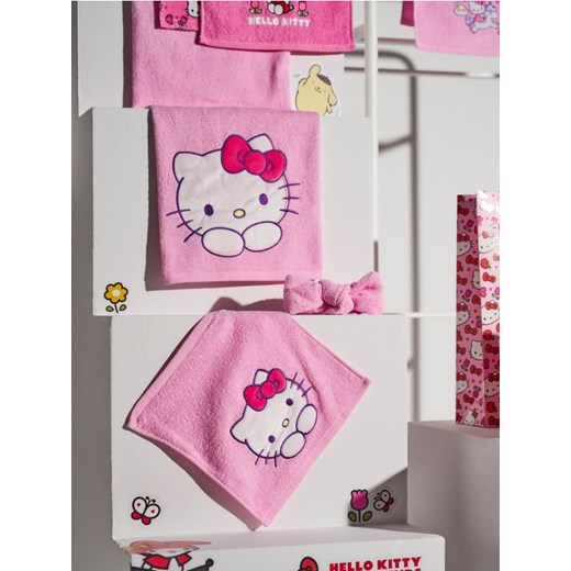 Sinsay - Zestaw ręczników i opaska na głowę Hello Kitty - różowy ze sklepu Sinsay w kategorii Ręczniki - zdjęcie 183760389