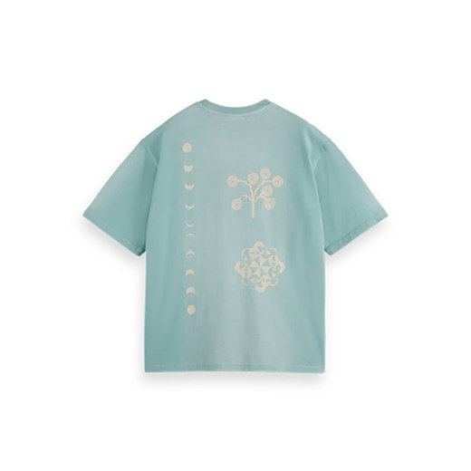 T-shirt męski SCOTCH&SODA z krótkimi rękawami niebieski
