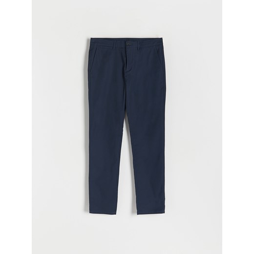 Reserved - Spodnie chino slim fit - granatowy Reserved 29 okazja Reserved