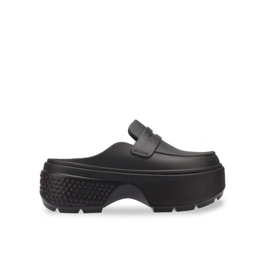 Klapki Crocs Stomp Loafer Clog 209937 Czarny ze sklepu eobuwie.pl w kategorii Klapki damskie - zdjęcie 183764326
