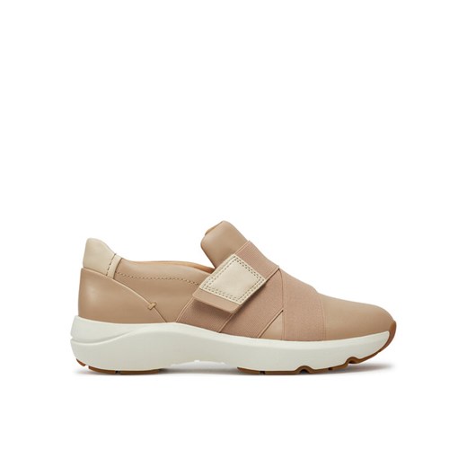 Clarks Sneakersy Tivoli Strap 26177813 Beżowy ze sklepu MODIVO w kategorii Buty sportowe damskie - zdjęcie 183764916
