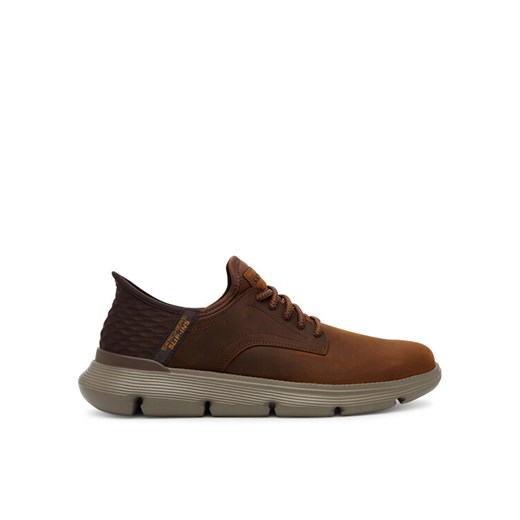 Skechers Półbuty Garza - Gervin 205046/CDB Brązowy ze sklepu MODIVO w kategorii Półbuty męskie - zdjęcie 183764928
