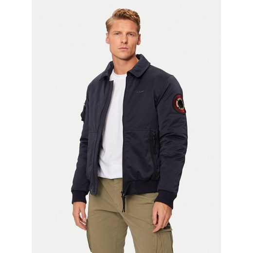 Aeronautica Militare Kurtka bomber 242AB2190CT3376 Granatowy Regular Fit ze sklepu MODIVO w kategorii Kurtki męskie - zdjęcie 183765009