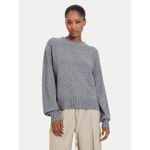 Kontatto Sweter 3M0139 Szary Regular Fit ze sklepu MODIVO w kategorii Swetry damskie - zdjęcie 183765045