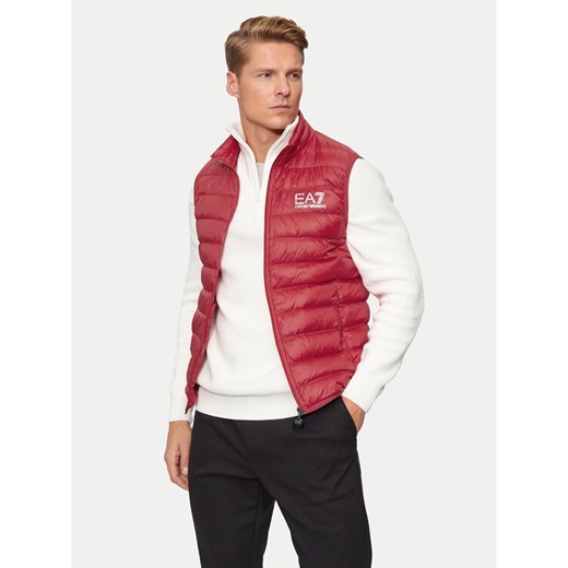 EA7 Emporio Armani Bezrękawnik 8NPQ01 PN29Z 1461 Czerwony Regular Fit ze sklepu MODIVO w kategorii Kamizelki męskie - zdjęcie 183765107