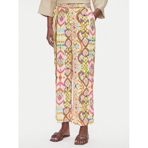 LOLA CASADEMUNT Spodnie materiałowe LS2514017 Kolorowy Relaxed Fit ze sklepu MODIVO w kategorii Spodnie damskie - zdjęcie 183765136