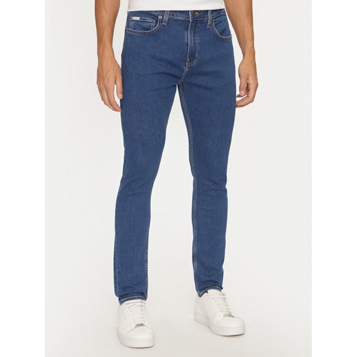 Guess Jeansy M4YA0F D5DM2 Granatowy Skinny Fit ze sklepu MODIVO w kategorii Jeansy męskie - zdjęcie 183765196