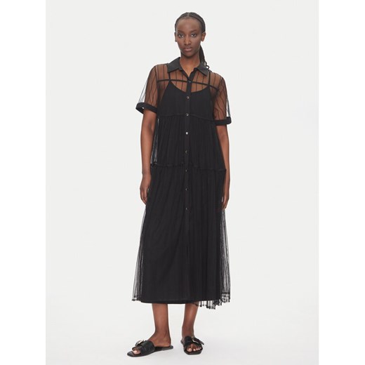 LOLA CASADEMUNT Sukienka codzienna LS2516018 Czarny Regular Fit ze sklepu MODIVO w kategorii Sukienki - zdjęcie 183765235