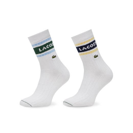 Lacoste Zestaw 2 par wysokich skarpet unisex RA9304 Biały Lacoste 35_38 MODIVO