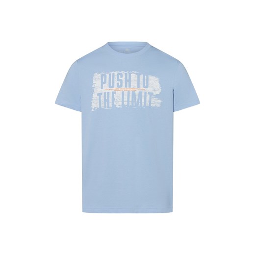 Nils Sundström Koszulka męska Mężczyźni Bawełna jasnoniebieski nadruk ze sklepu vangraaf w kategorii T-shirty męskie - zdjęcie 183766989