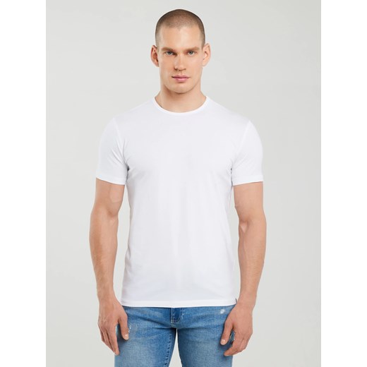 Koszulka męska z bawełny supima biała Supiclassic 101 ze sklepu Big Star w kategorii T-shirty męskie - zdjęcie 183769125