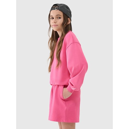4F Szorty dresowe w kolorze różowym 152 okazyjna cena Limango Polska